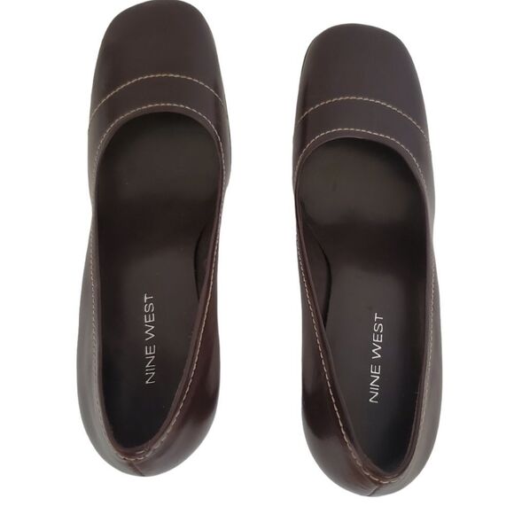 *Nine West Brown Stokeo Heels Sz.8 - Picture 7 of 9